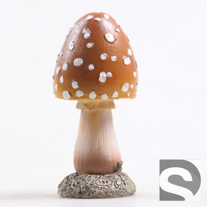 farmwood paddenstoel bol oranje 6x6x13 cm sd