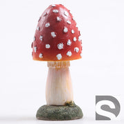 farmwood paddenstoel bol rood 7x7x15 cm sd