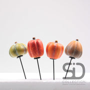 pompoen klein op stok 4 kl ass 5x5x6 cm