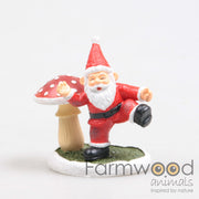 farmwood x-mas village kabouter m/paddenstoel 6.5 cm