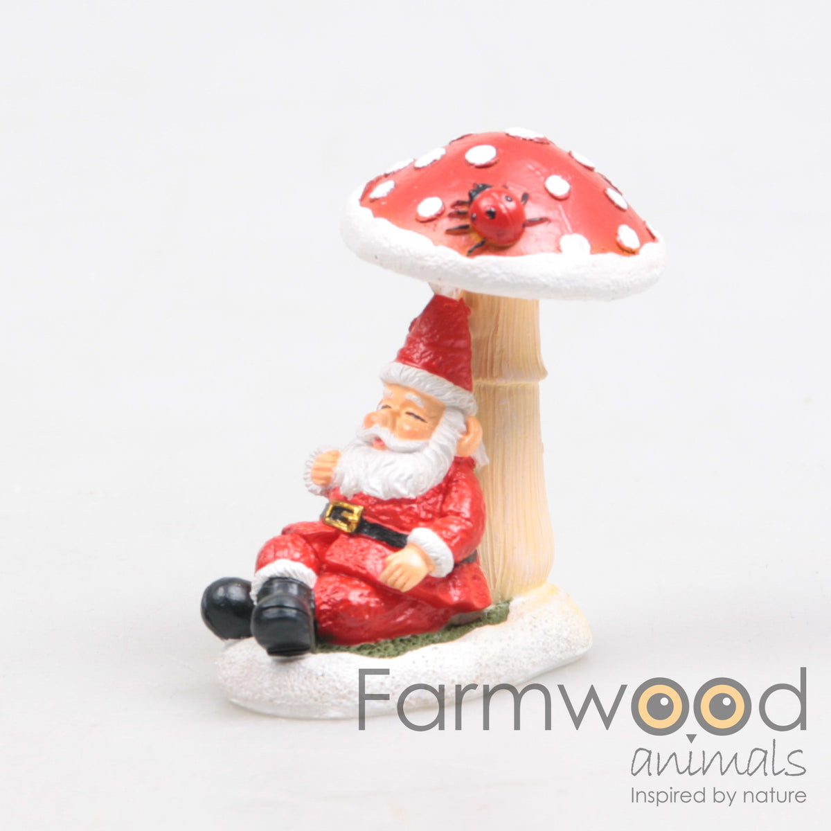 farmwood x-mas village kabouter slapend 6.5 cm