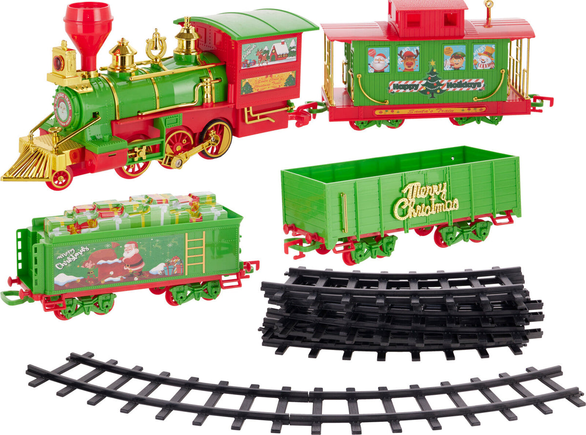 kersttrein b/o set van 24sts, 505cm lang spoor