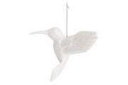 3*4*3.5" plastic  hummingbird w/glitter orn .x1