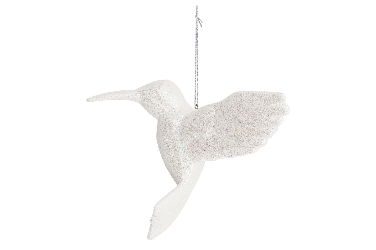 3*4*3.5" plastic  hummingbird w/glitter orn .x1
