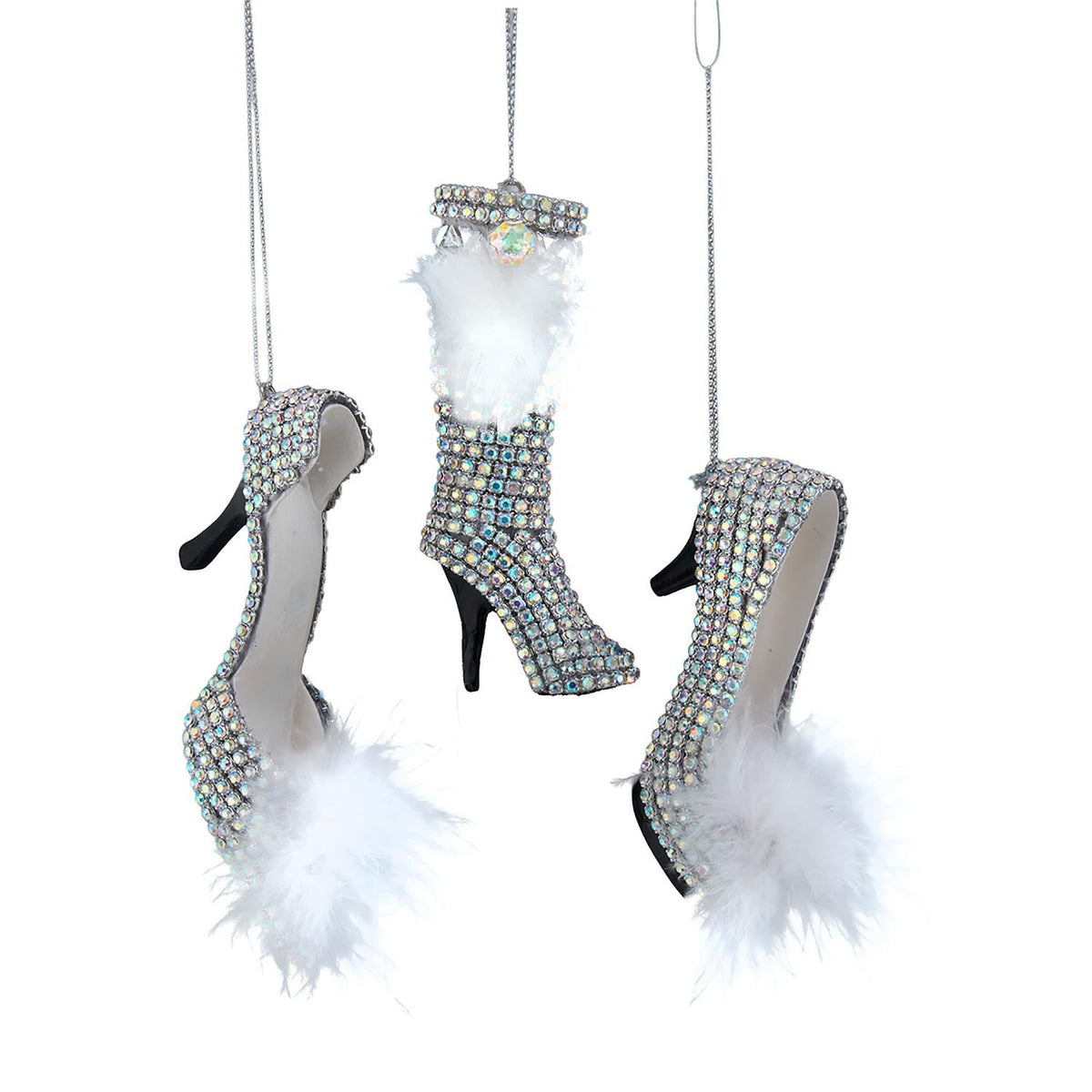 4x2.5x2.25"resin heels orn 3/asstd