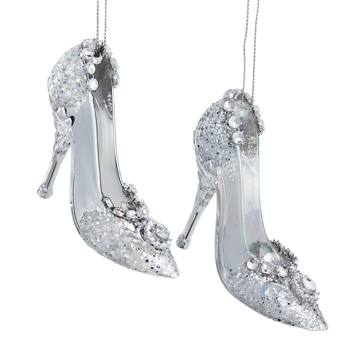 2.9"plastic high heels orn 2/asstd