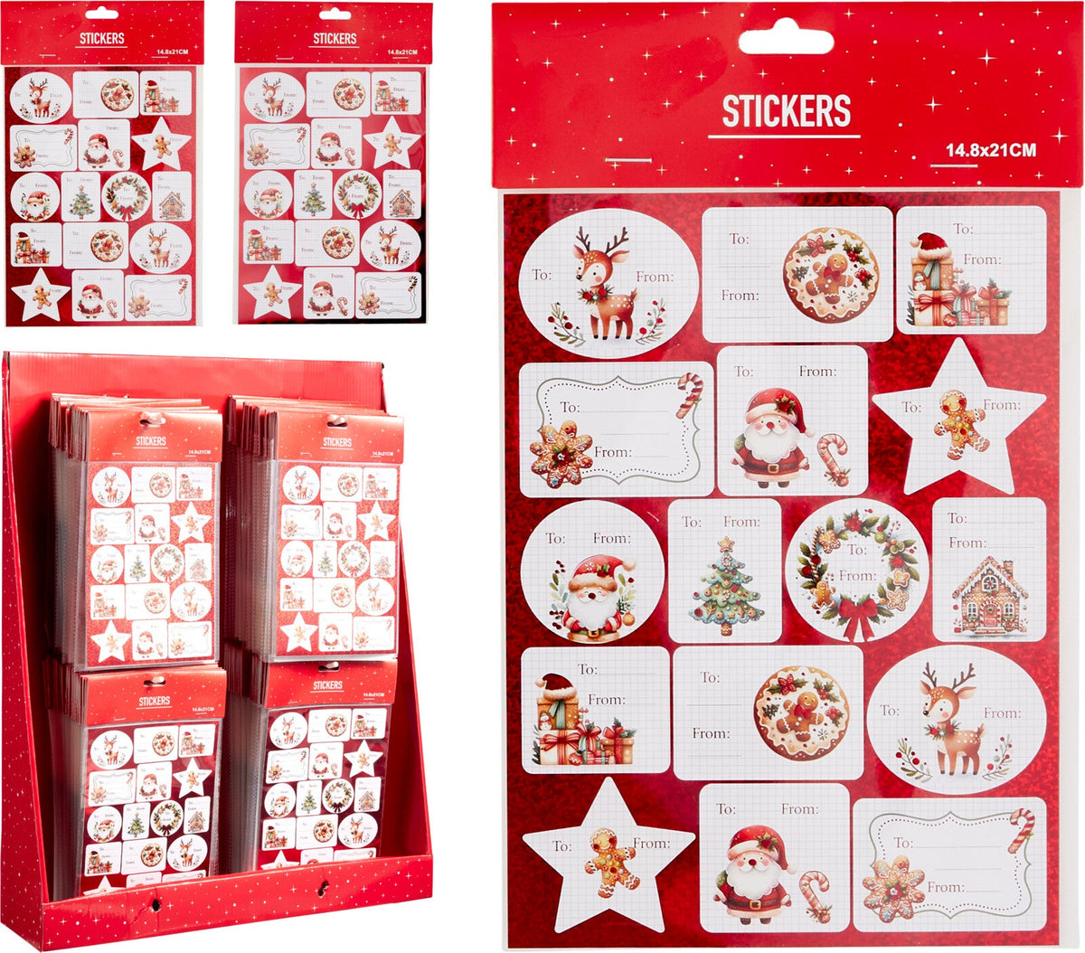 cadeaulabel stickers 2set 2ass