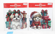 raamsticker kerst 30x30cm 2ass