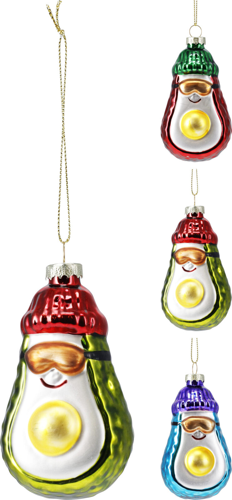 avocado hang deco 5x4x9cm 3ass
