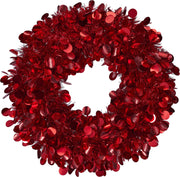krans tinsel 46cm rood