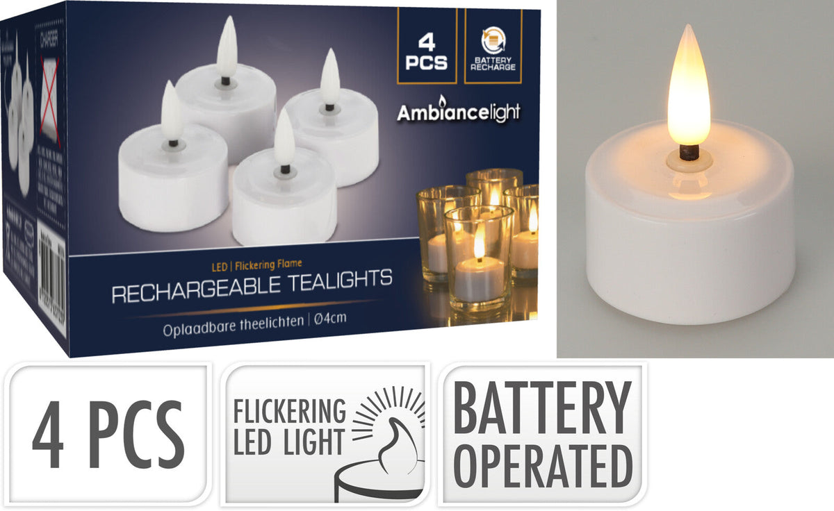 theelicht met led set 4sts