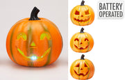 spook pompoen 20cm met led