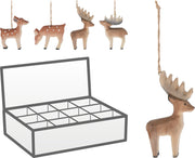 rendier hangdeco 9cm 4ass kerst designs