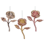 rose gold rose orna 2/ass