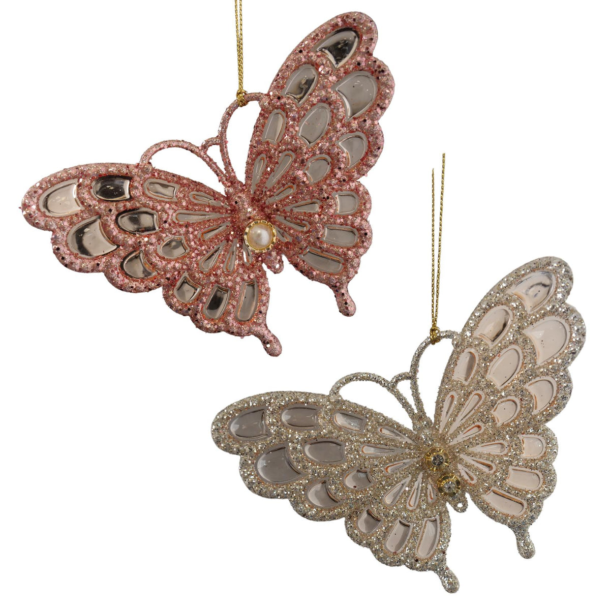plastic butterfly orn 2/a