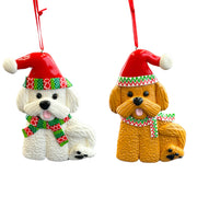 clay dough dog orn 2/a