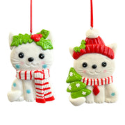 clay dough cat orn 2/a
