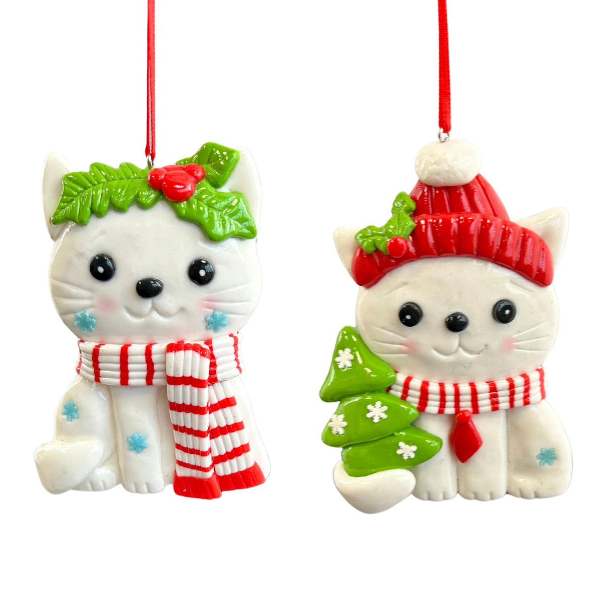clay dough cat orn 2/a