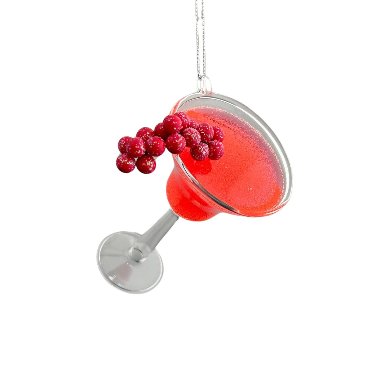 glass/styro. cocktail orn