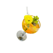 glass cocktail orn