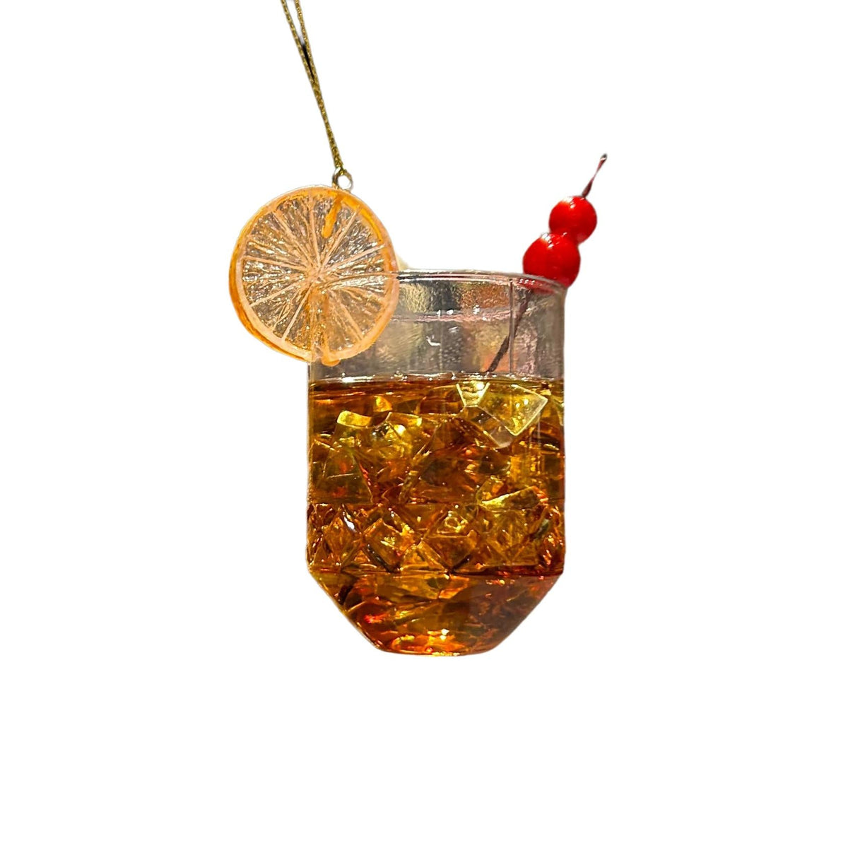 glass cocktail orn