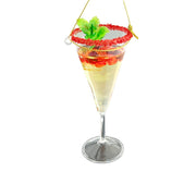 glass cocktail orn