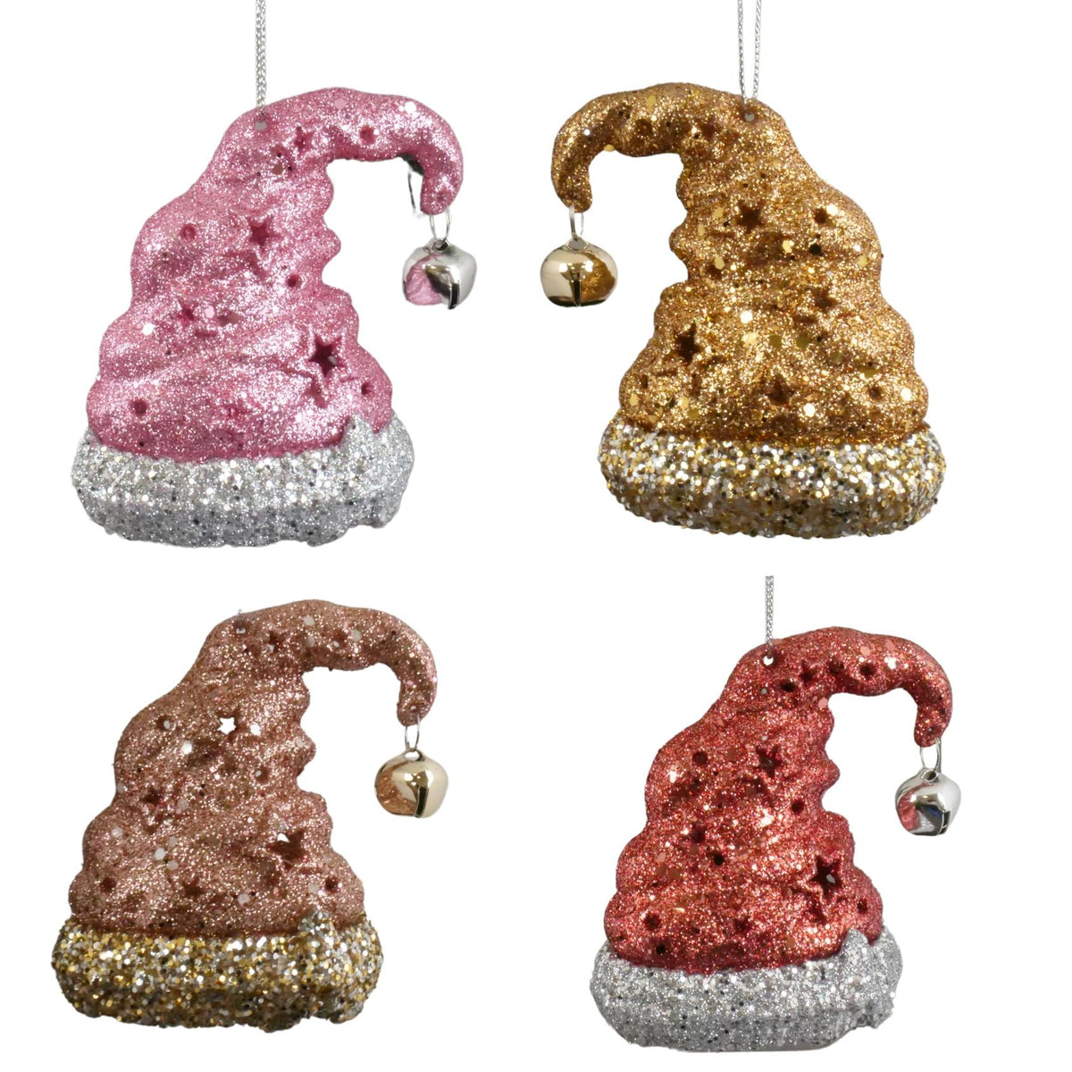 plastic santa hat orn 4/a