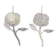 plastic rose orn x 2.